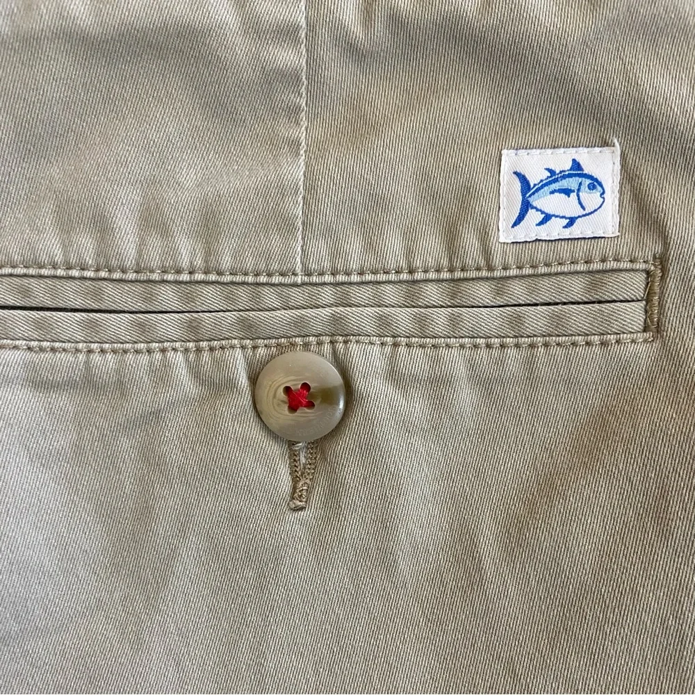 Southern Tide Men’s Classic Fit Intracoastal Tan Khakis Chinos 32 Inch Waist